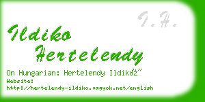 ildiko hertelendy business card